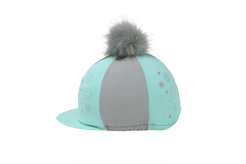 Hy Equestrian DynaMizs Ecliptic Hat Cover - Mint/Grey